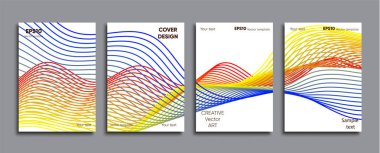Yaratıcı renkli kapak. Kapak tasarımı.