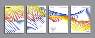 Yaratıcı renkli kapak. Kapak tasarımı.