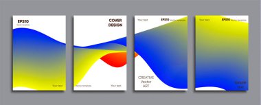 Yaratıcı renkli kapak. Kapak tasarımı.