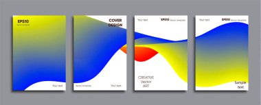 Yaratıcı renkli kapak. Kapak tasarımı.