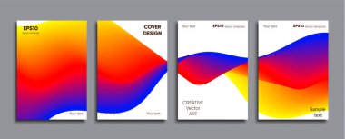 Yaratıcı renkli kapak. Kapak tasarımı.