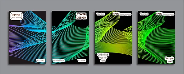 Kreativer Farbiger Einband Cover Design — Stockvektor