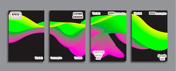 Couverture Colorée Créative Conception Couverture — Image vectorielle