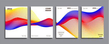 Yaratıcı renkli kapak. Kapak tasarımı.