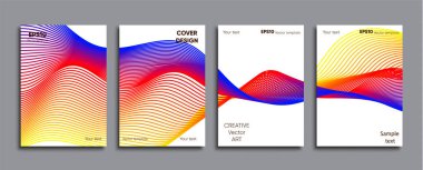 Yaratıcı renkli kapak. Kapak tasarımı.