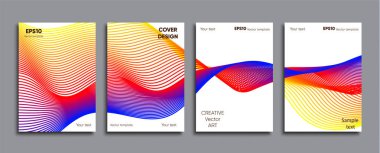 Yaratıcı renkli kapak. Kapak tasarımı.