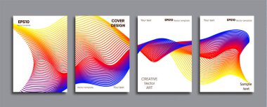 Yaratıcı renkli kapak. Kapak tasarımı.