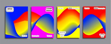 Yaratıcı renkli kapak. Kapak tasarımı.