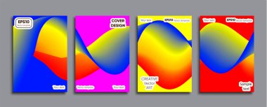 Yaratıcı renkli kapak. Kapak tasarımı.