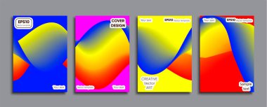 Yaratıcı renkli kapak. Kapak tasarımı.