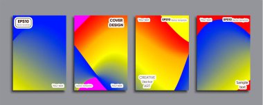 Yaratıcı renkli kapak. Kapak tasarımı.