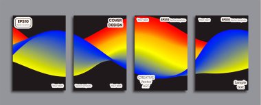 Yaratıcı renkli kapak. Kapak tasarımı.