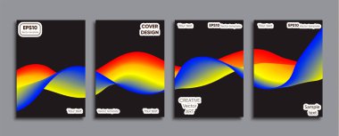 Yaratıcı renkli kapak. Kapak tasarımı.