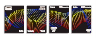 Yaratıcı renkli kapak. Kapak tasarımı.