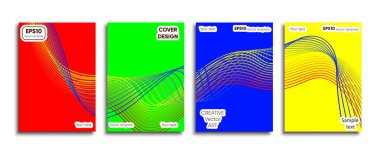 Yaratıcı renkli kapak. Kapak tasarımı.