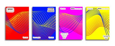 Yaratıcı renkli kapak. Kapak tasarımı.