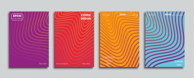 Yaratıcı renkli kapak. Kapak tasarımı.