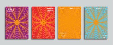 Yaratıcı renkli kapak. Kapak tasarımı.