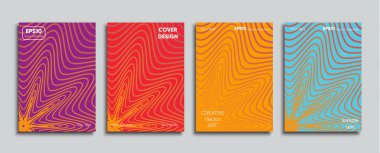 Yaratıcı renkli kapak. Kapak tasarımı.