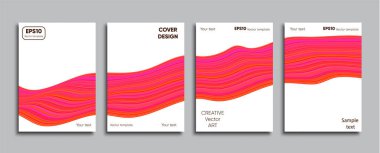 Yaratıcı renkli kapak. Kapak tasarımı.