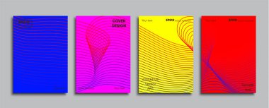 Yaratıcı renkli kapak. Kapak tasarımı.