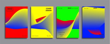 Yaratıcı renkli kapak. Kapak tasarımı.