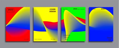 Yaratıcı renkli kapak. Kapak tasarımı.