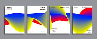 Yaratıcı renkli kapak. Kapak tasarımı.