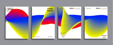 Yaratıcı renkli kapak. Kapak tasarımı.