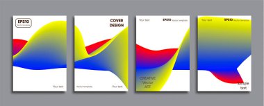 Yaratıcı renkli kapak. Kapak tasarımı.