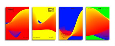 Yaratıcı renkli kapak. Kapak tasarımı.