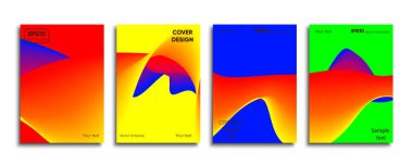 Yaratıcı renkli kapak. Kapak tasarımı.