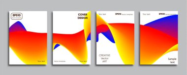 Yaratıcı renkli kapak. Kapak tasarımı.