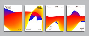 Yaratıcı renkli kapak. Kapak tasarımı.