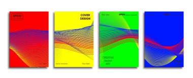 Yaratıcı renkli kapak. Kapak tasarımı.