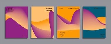 Yaratıcı renkli kapak. Kapak tasarımı.