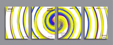 Yaratıcı renkli kapak. Kapak tasarımı.