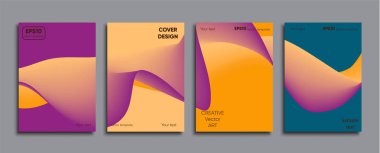 Yaratıcı renkli kapak. Kapak tasarımı.