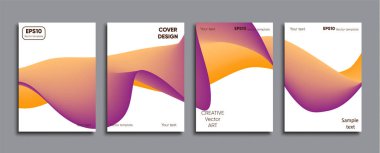 Yaratıcı renkli kapak. Kapak tasarımı.