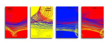 Yaratıcı renkli kapak. Kapak tasarımı.