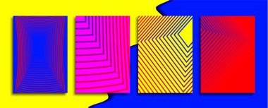 Yaratıcı renkli kapak. Kapak tasarımı.