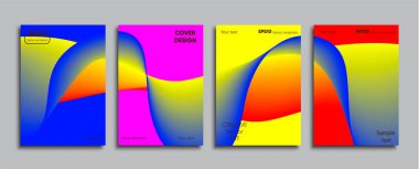 Yaratıcı renkli kapak. Kapak tasarımı.