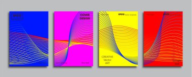 Yaratıcı renkli kapak. Kapak tasarımı.