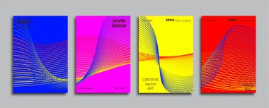 Yaratıcı renkli kapak. Kapak tasarımı.