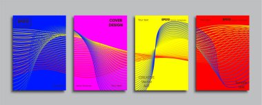 Yaratıcı renkli kapak. Kapak tasarımı.