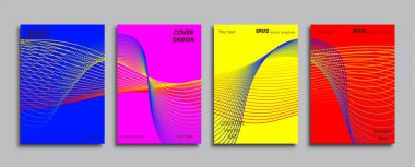 Yaratıcı renkli kapak. Kapak tasarımı.