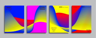 Yaratıcı renkli kapak. Kapak tasarımı.