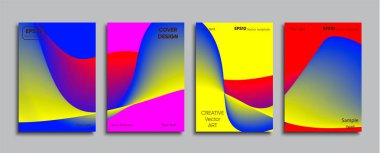 Yaratıcı renkli kapak. Kapak tasarımı.