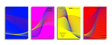 Yaratıcı renkli kapak. Kapak tasarımı.