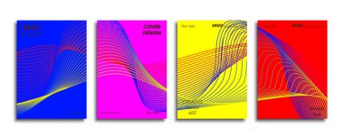 Yaratıcı renkli kapak. Kapak tasarımı.